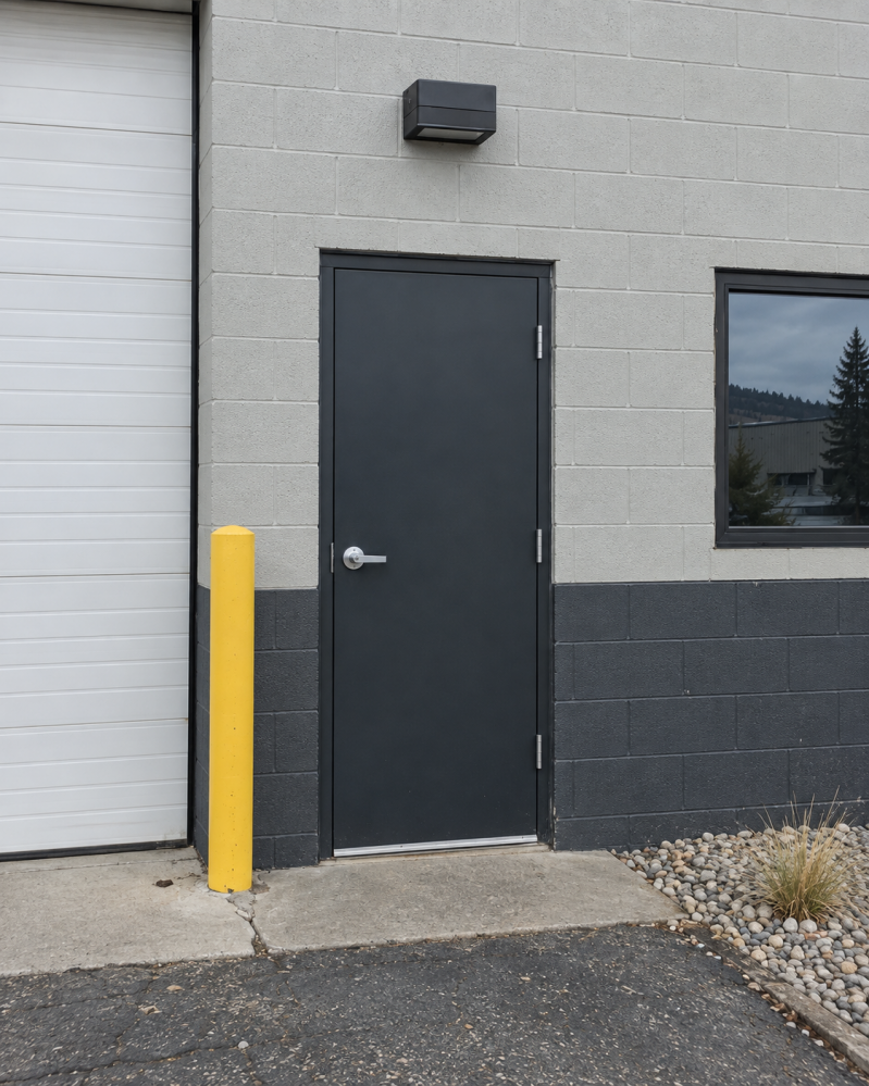 Commercial door and wall finish