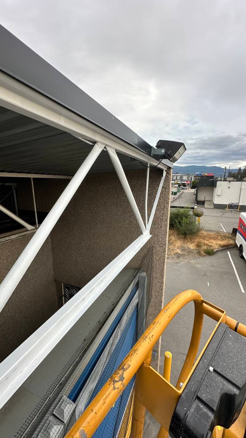 Exterior metal canopy