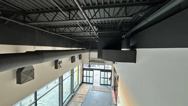 Commercial ceiling finish