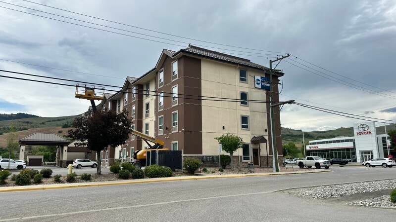 Hotel exterior from the street