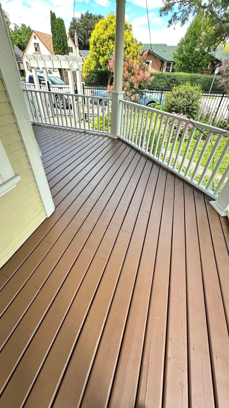 Deck boards and railings