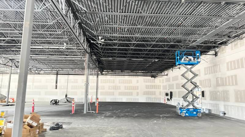 Warehouse ceiling and structure