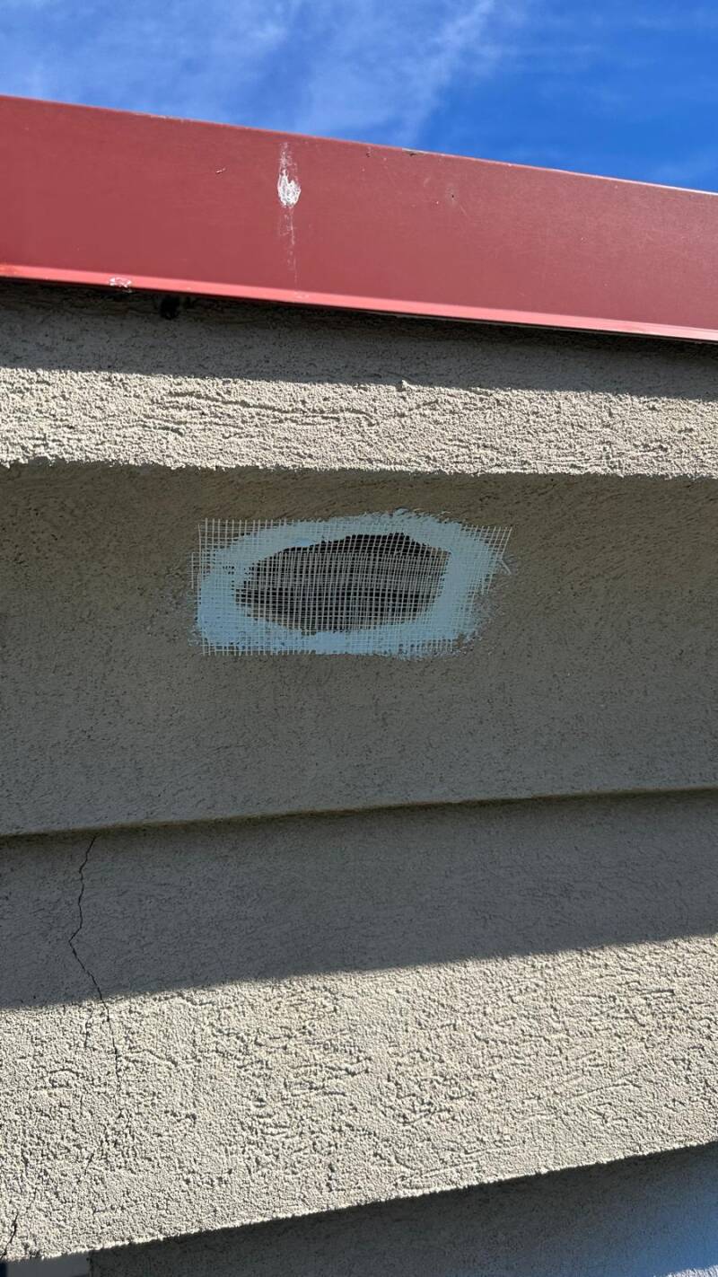 Stucco patch repair