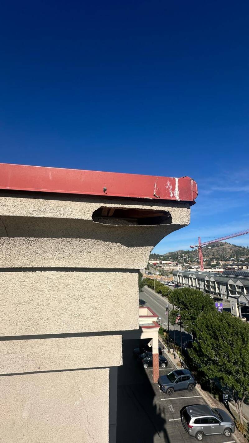 Fascia repair detail