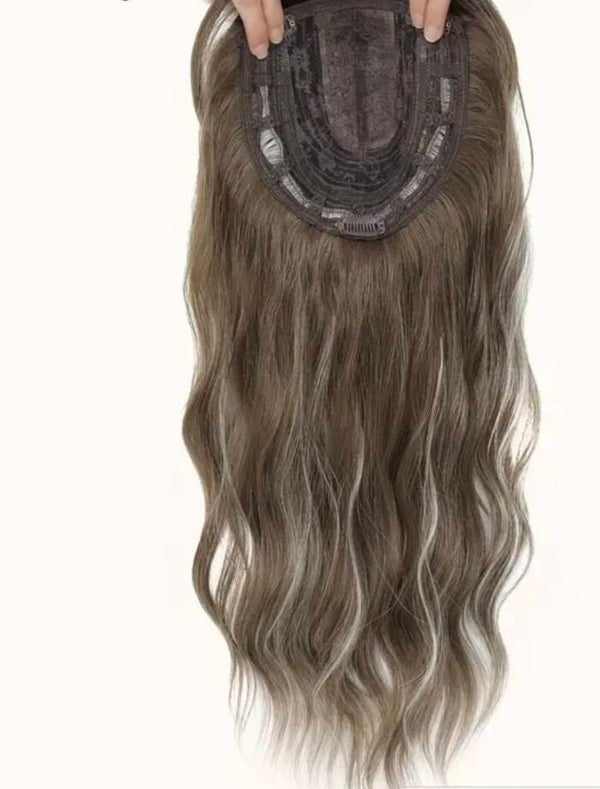 Wavy long hair topper