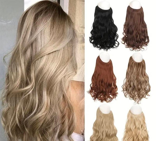 Wavy beach look clip in