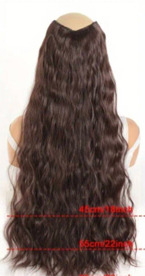 Wavy hair extention one piece Clip-in