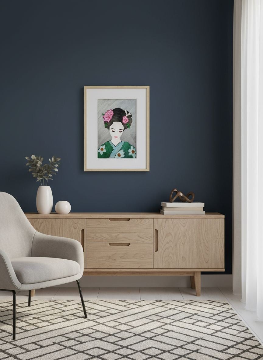 Geisha aux Pivoines