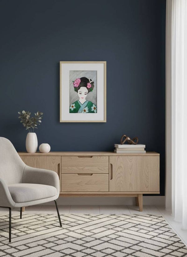 Geisha aux Pivoines