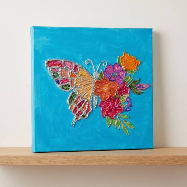 Papillon & Bouquet Fleuri
