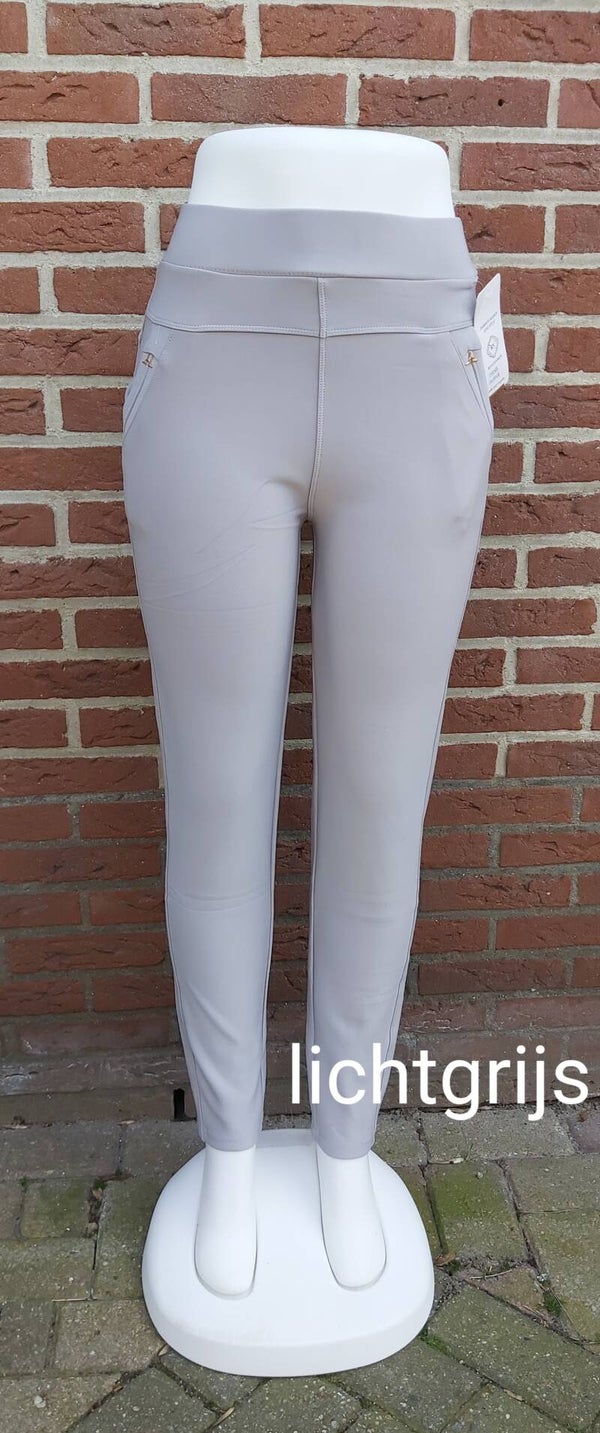 Comfortbroek lichtgrijs
