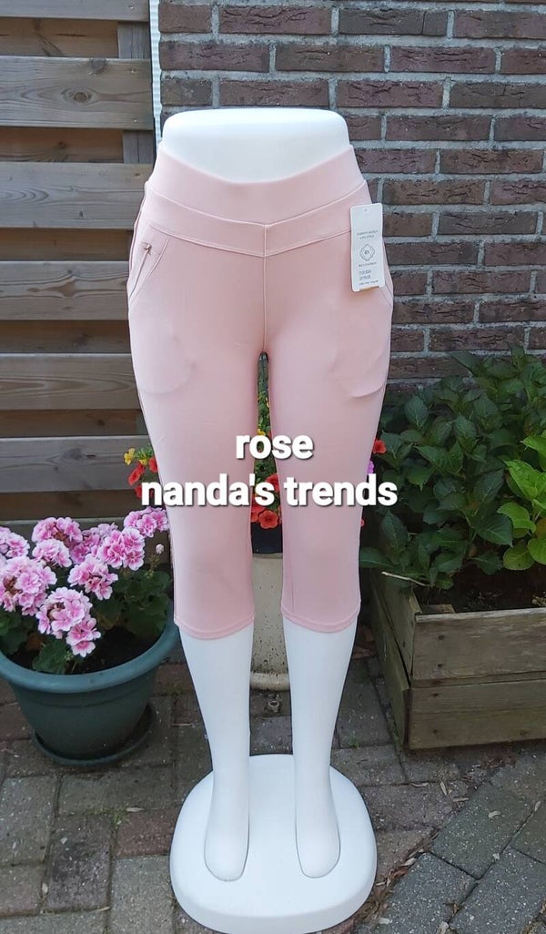 COMFORTBROEKEN DRIEKWART HOOGMODEL Light pink