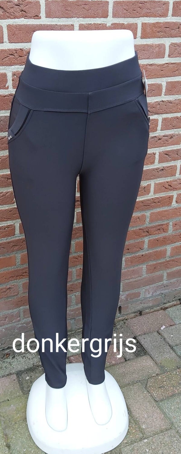 Comfortbroek donkergrijs ansl