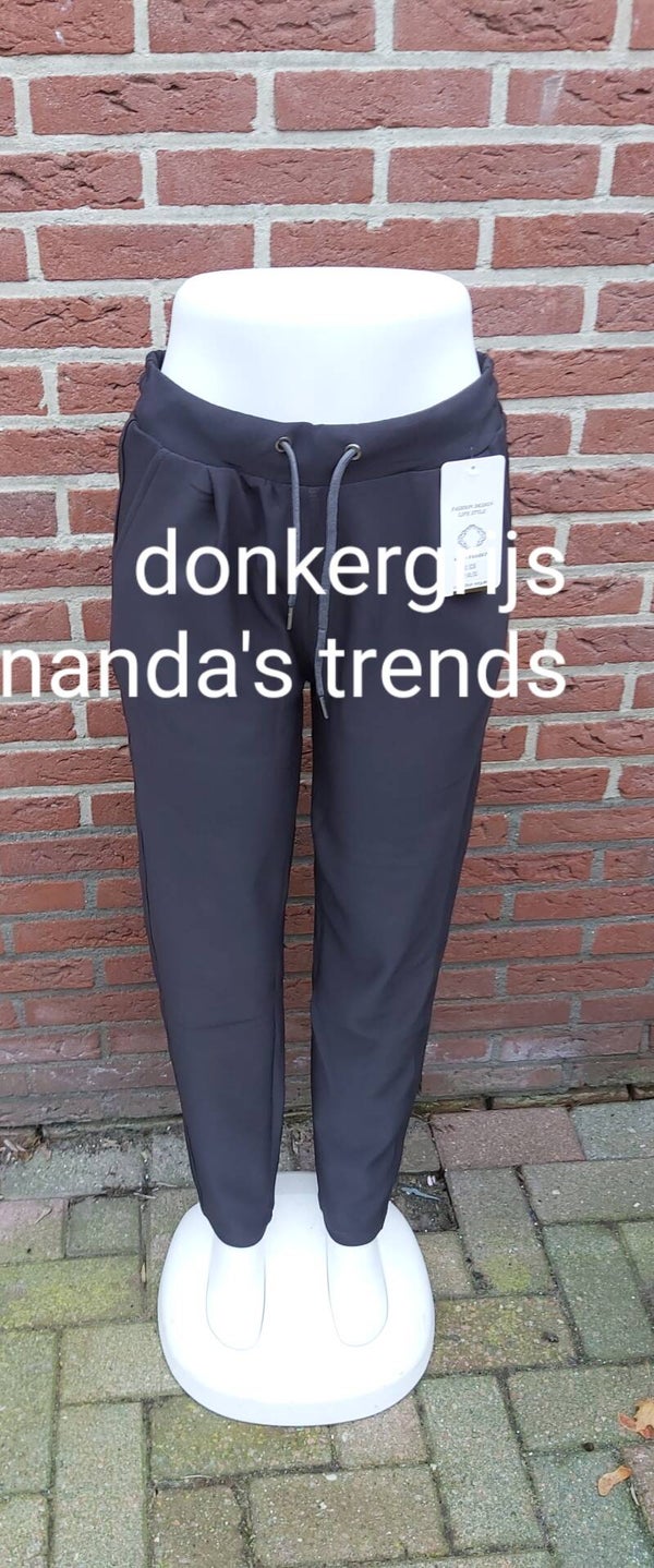 COMFORTBROEK NIEUW MODEL donkergrijs met touwtje