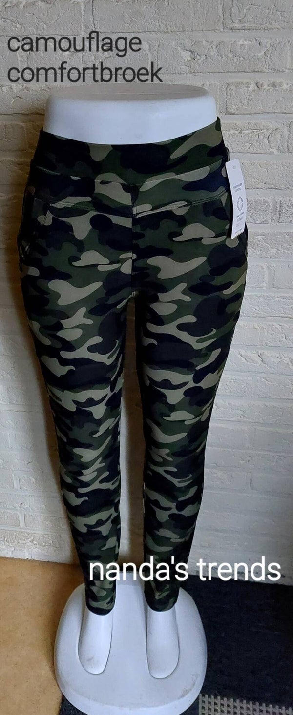 Comfortbroek camouflage