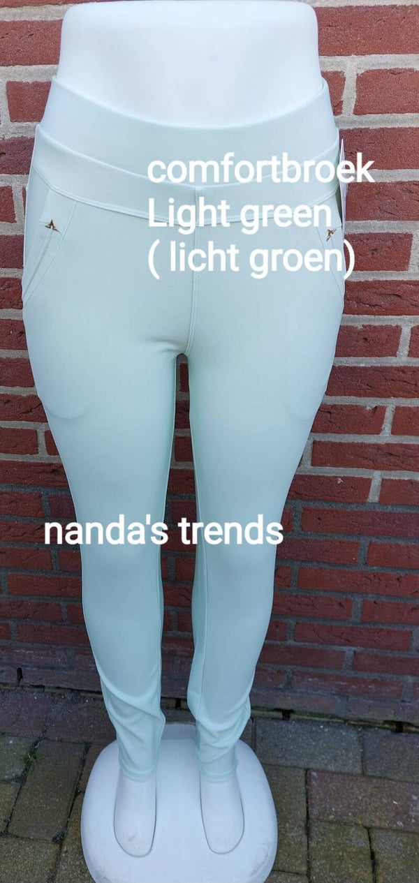 Comfortbroek ligt green