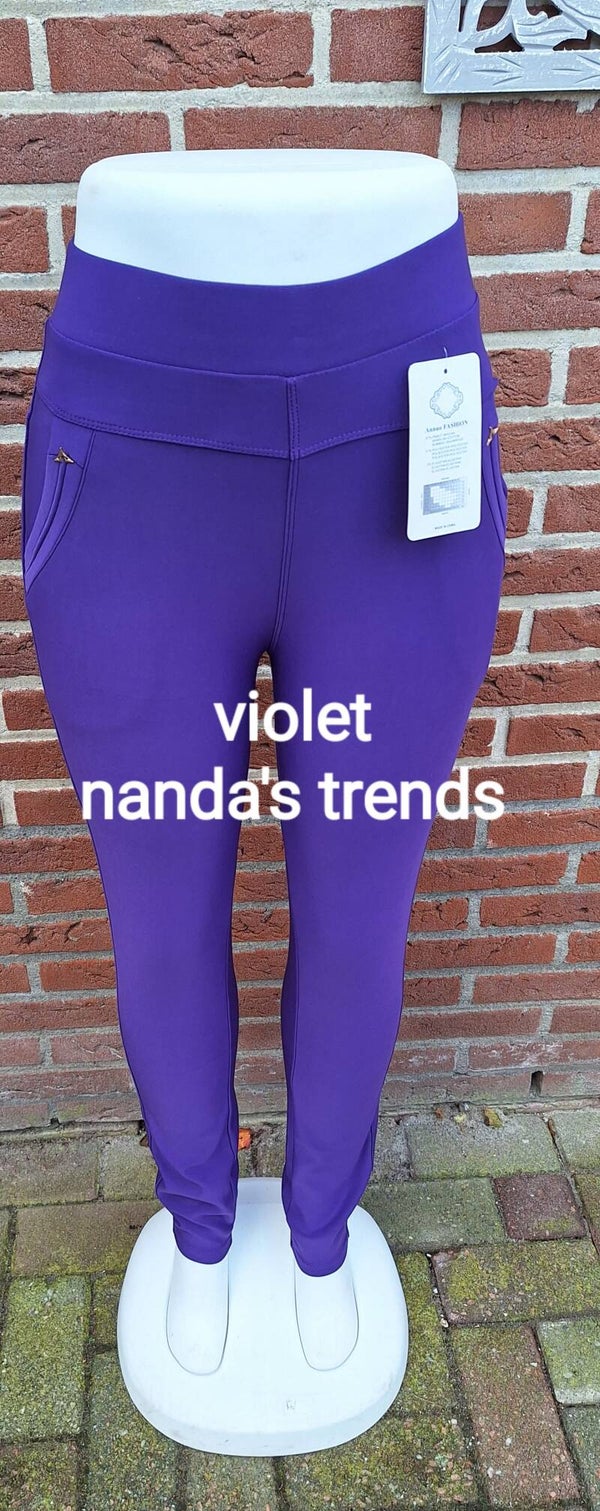 Nieuw comfortbroek violet