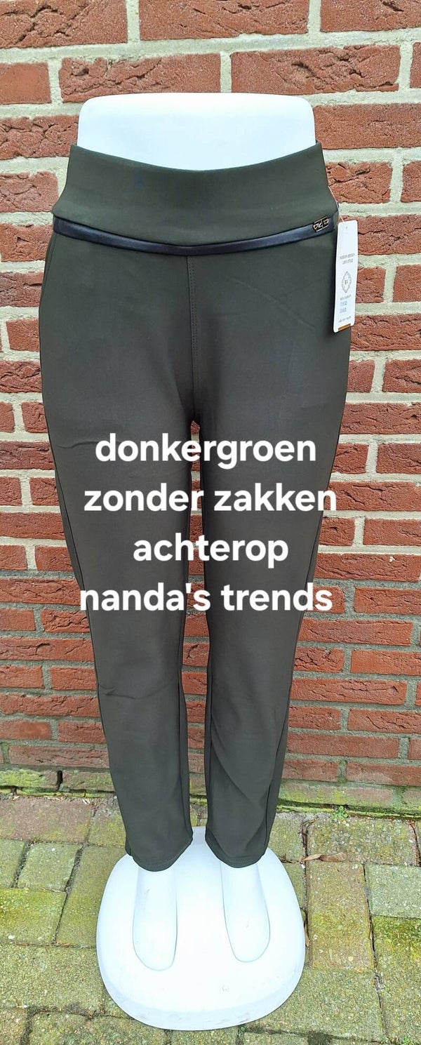 Nieuw donkergroen met zwarte band voor