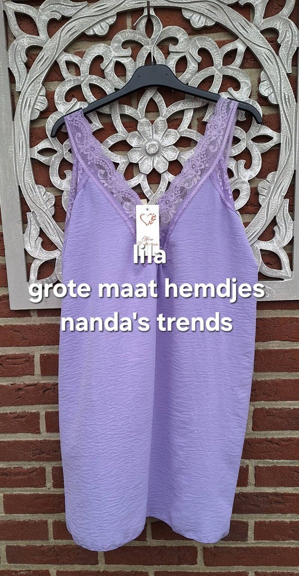 Nieuw hemdjes met kant grote maten