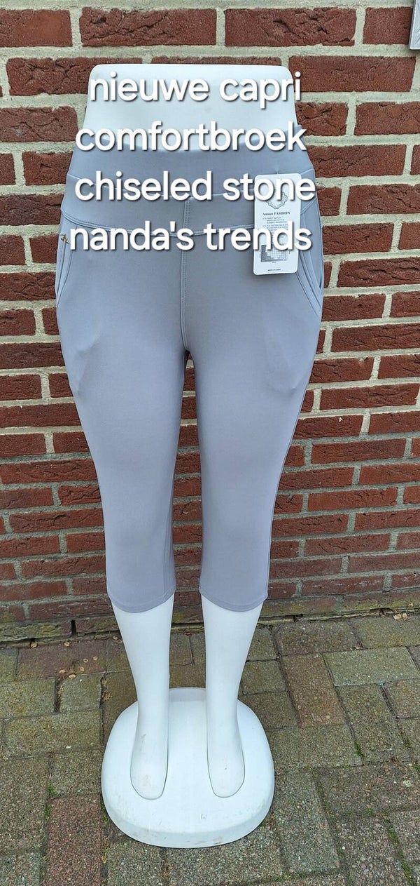 COMFORTBROEKEN DRIEKWART HOOGMODEL chiseled stone
