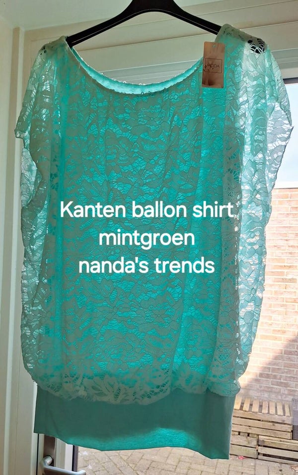 Kanten ballon shirt
