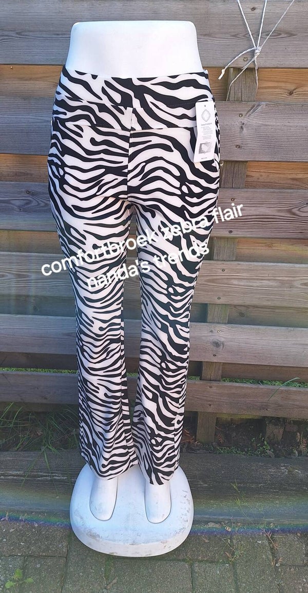 Nieuw zebra flair comfortbroek