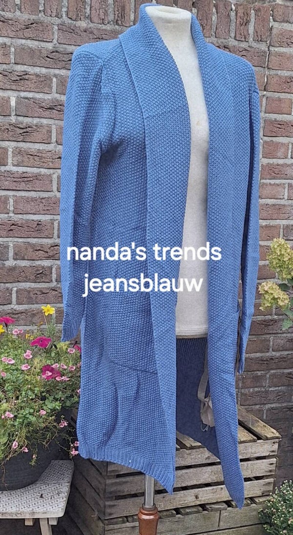 Jeansblauw vest lot83