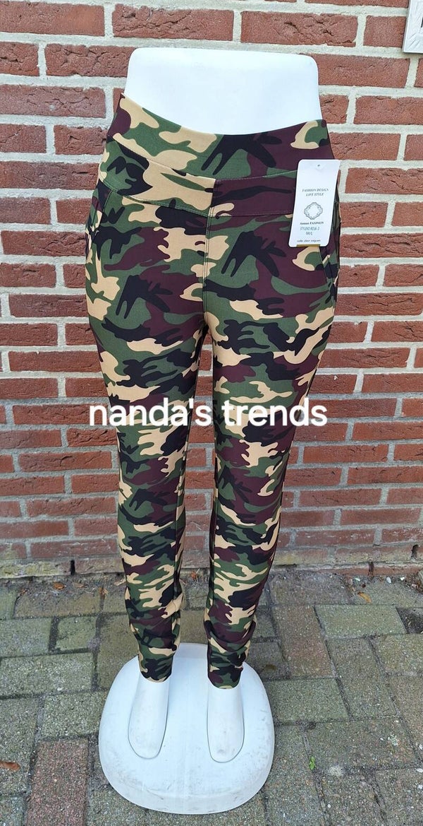 Comfortbroek camouflage