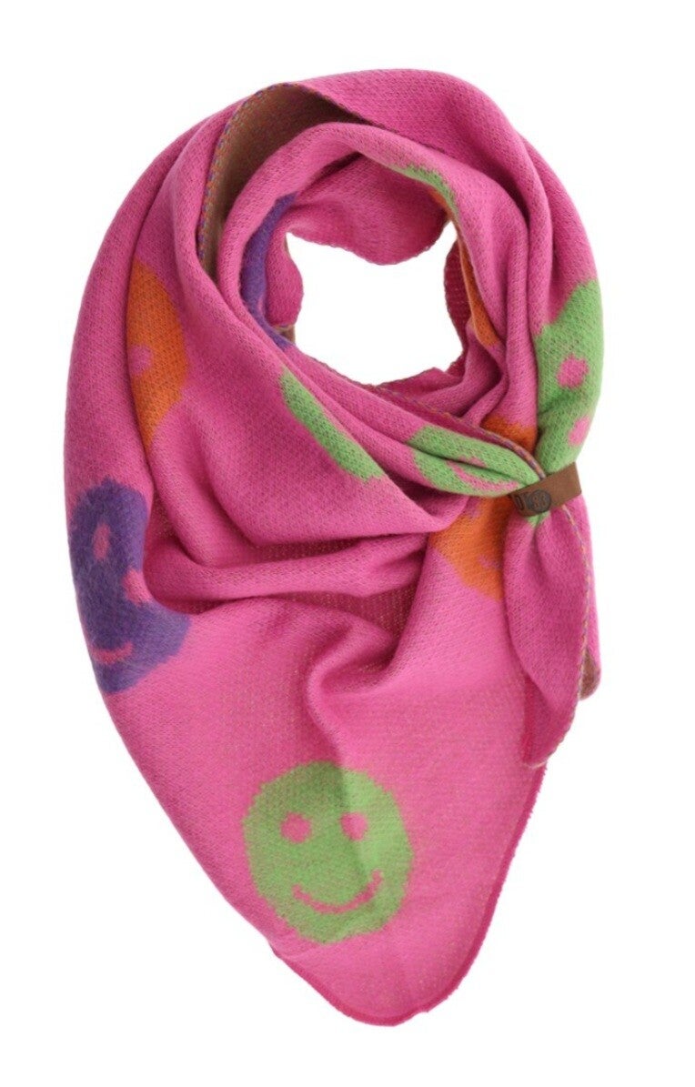 LOT 83 sjaal/DRIEHOEK JOY PINK