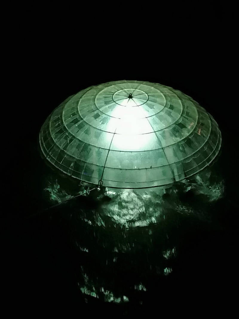 RIVER GLOW AliPaloma &amp; Hartwig Thaler Leuchtlinse und Performance 2023, WASSER-LICHT-FESTIVAL – Brixen