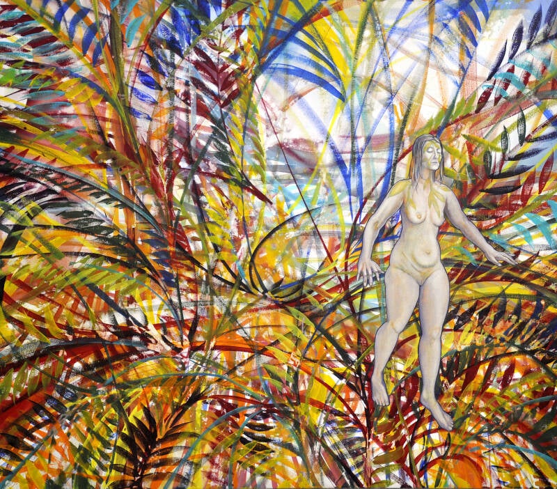 Wäre ich der, der ich bin 2021, Acryl auf Leinwand, 140 x 160 cm