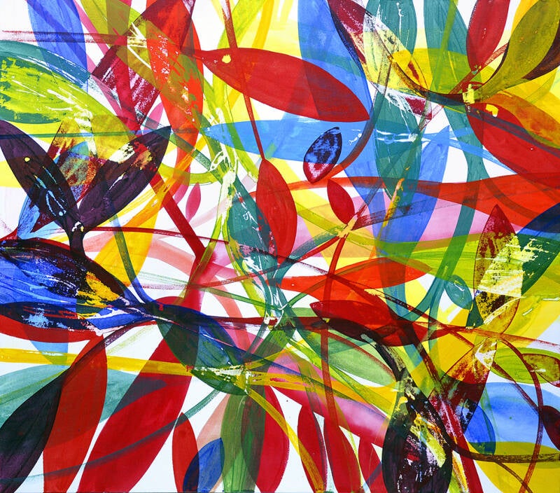 Es wird Tag werden   2020, Acryl auf Leinwand, 140 x 160 cm