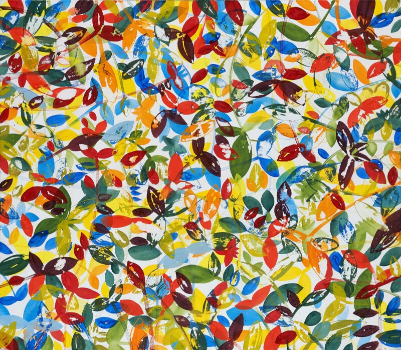 Das immerblaue Himmelstück 2018, Acryl auf Leinwand, 140 x 160 cm