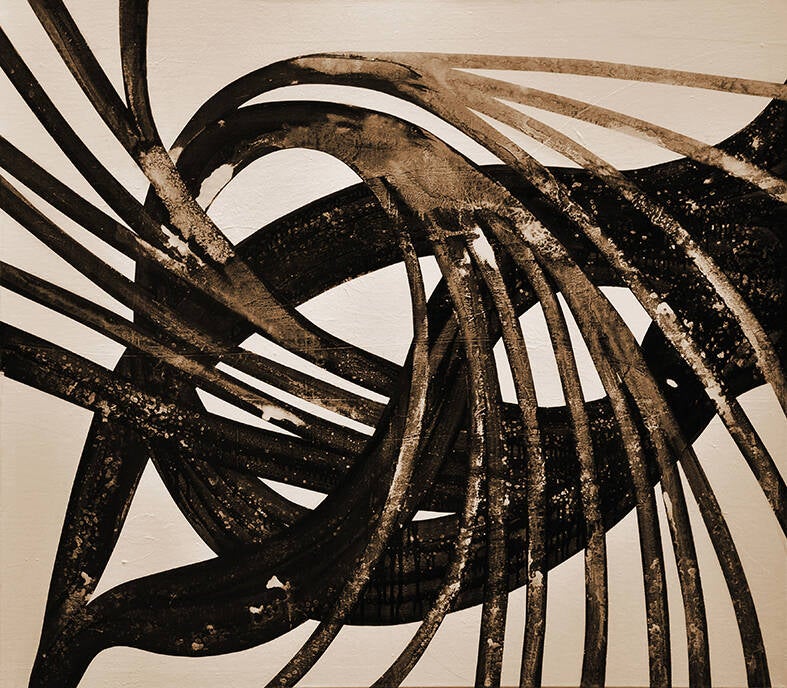 An deinen Hüften 2026, 160x140 cm, Acryl auf Leinwand