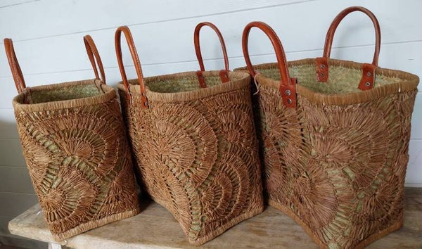 Boho rotan handtas