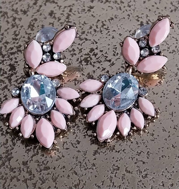 Oorbellen shine roze