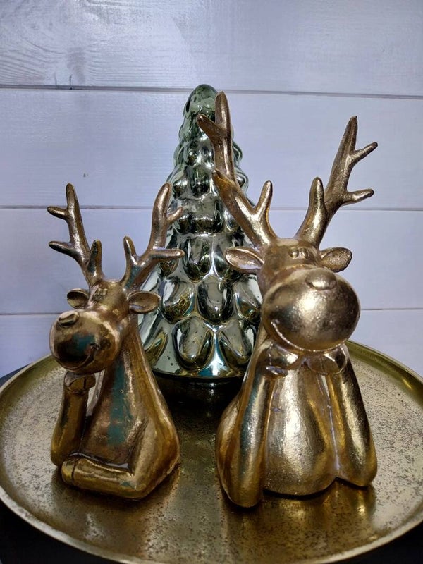 Groene glazen kerstboom