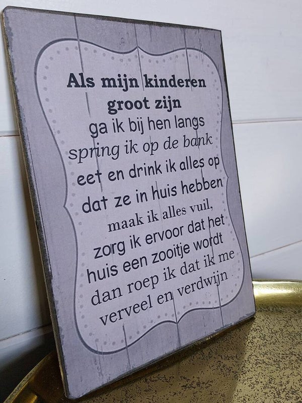 Als mijn kinderen groot zijn