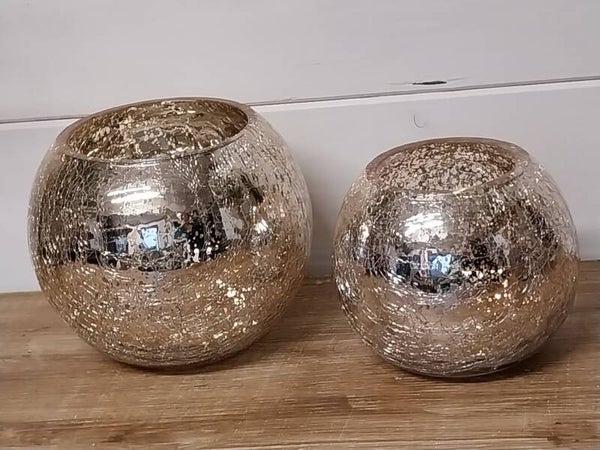 Set gouden windlichten