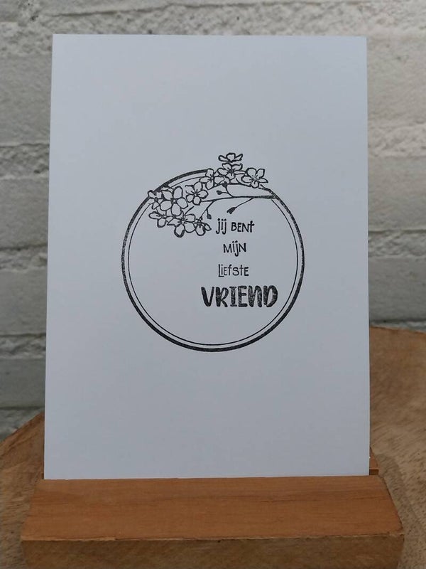 Wenskaart Jij bent mijn liefste vriend