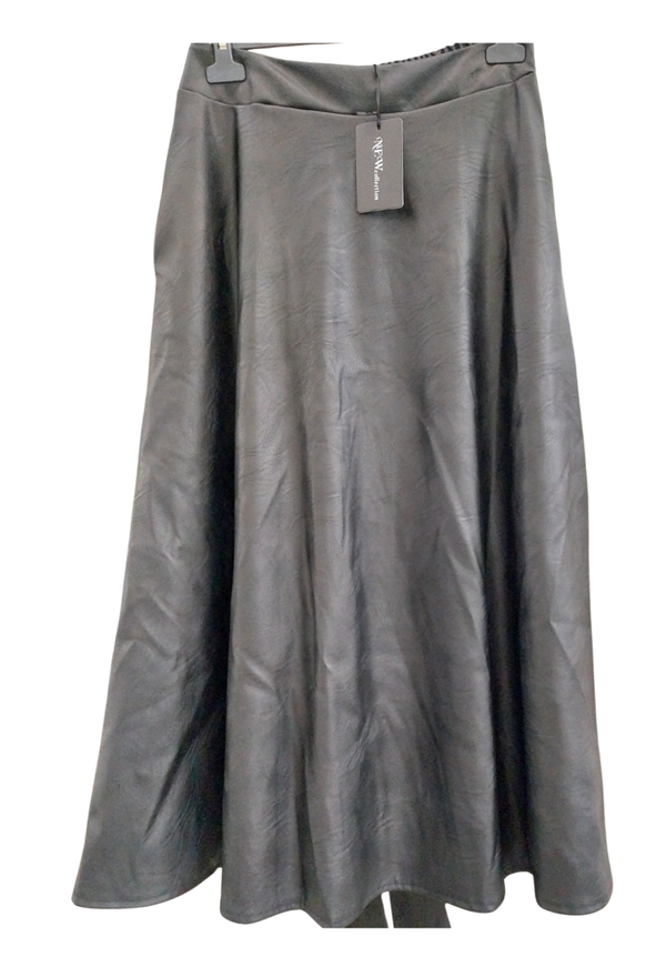 Leren PU rok mer zakken