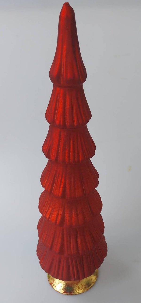 Glazsn kerstboom mat rood