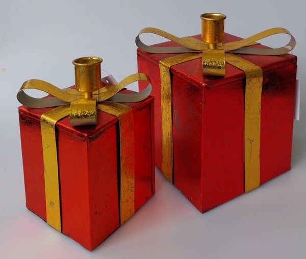Kandelaar cadeautjes rood