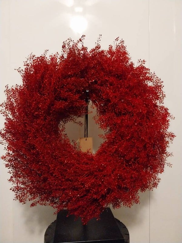 Krans wreath lepidium rood