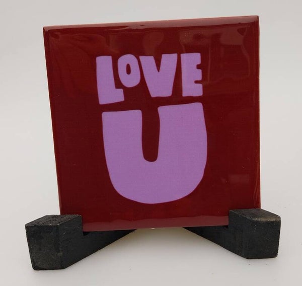Tegeltje love u
