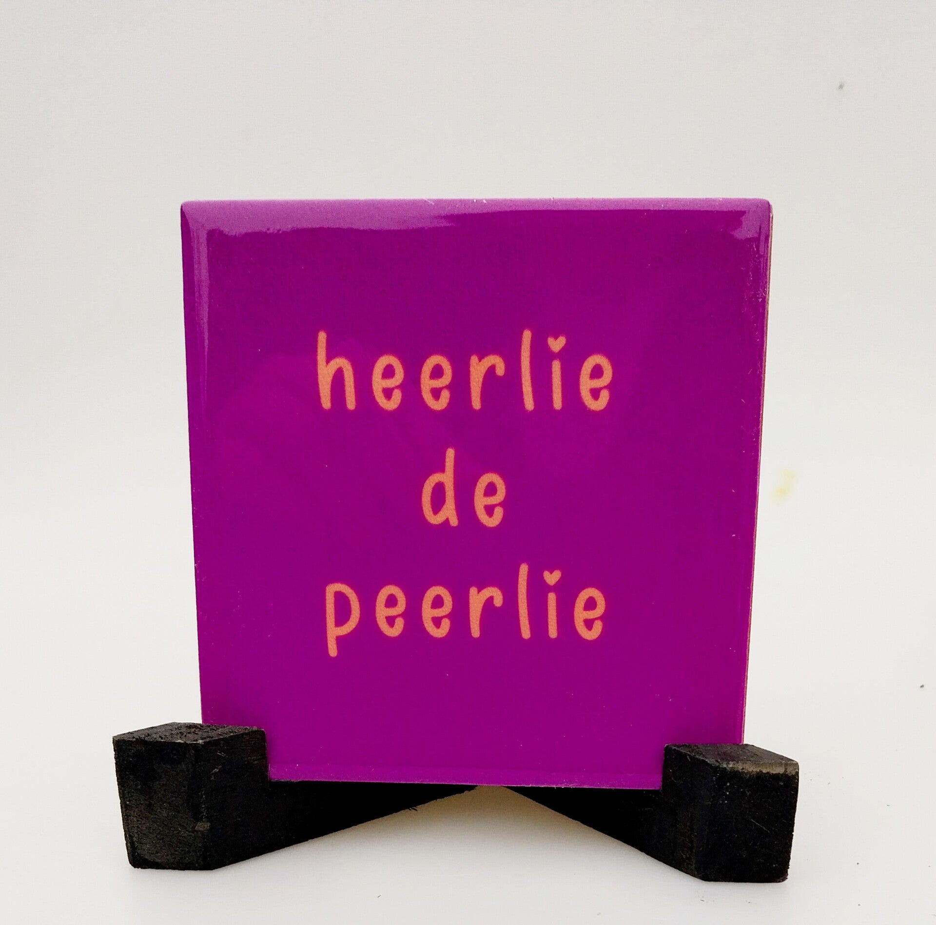 Tegeltje heerlie de peerlie