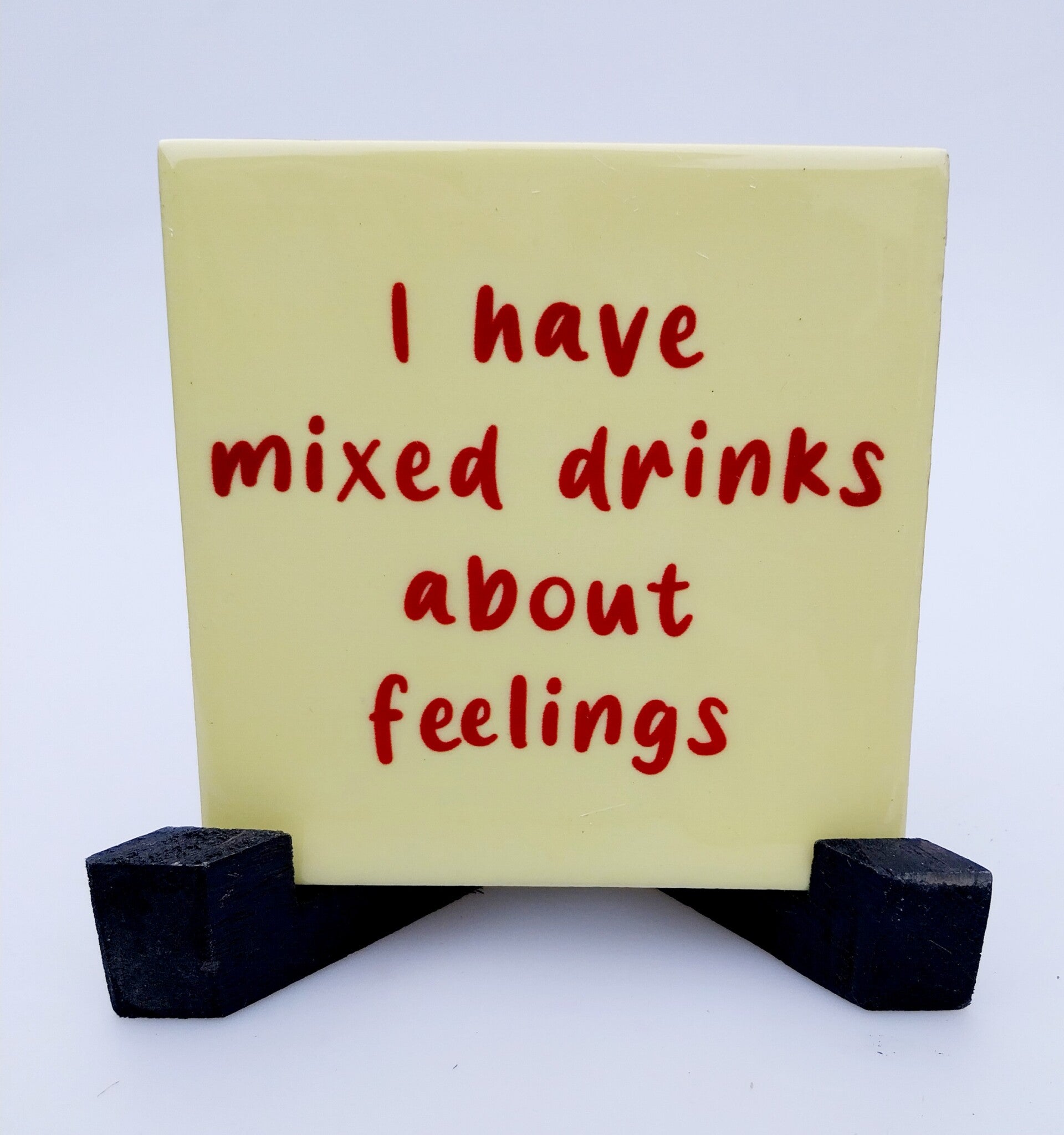 Tegeltje mixed drinks about