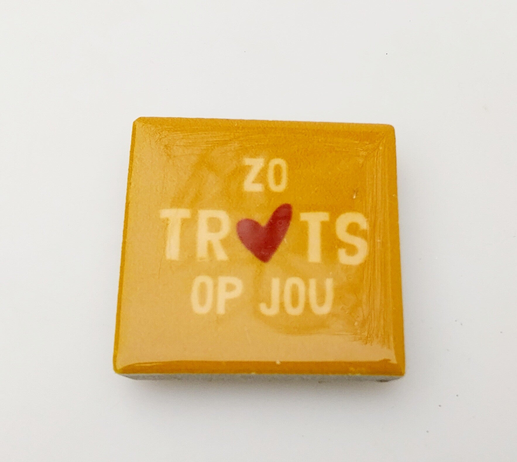 Magneettegeltje ik ben zo trots op jou