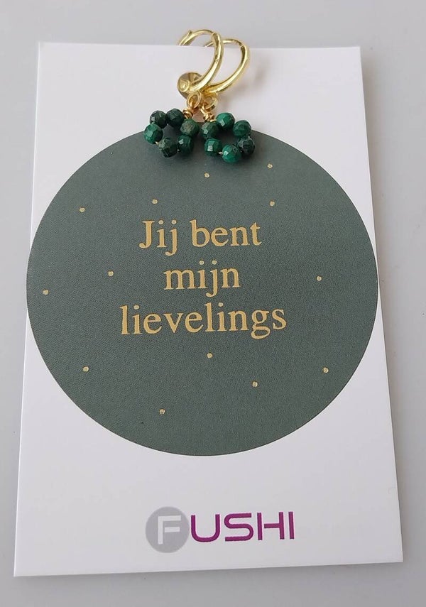 Oorbellen groen