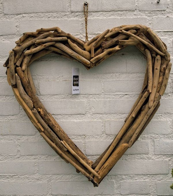 Heart driftwood open